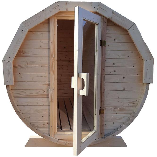 Drewniana sauna beczka 2 m