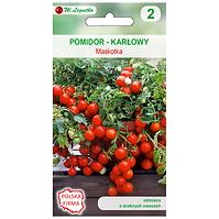 Pomidor gruntowy karłowy wiotkołodygowy maskotka - owoce okrągłe. Typ coctail. Wczesna