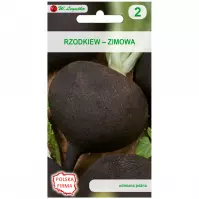 Rzodkiew zimowa runder schwarzer winter - okragła. Czarna