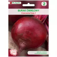 Burak ćwikłowy czerwona kula 2 - okrągły