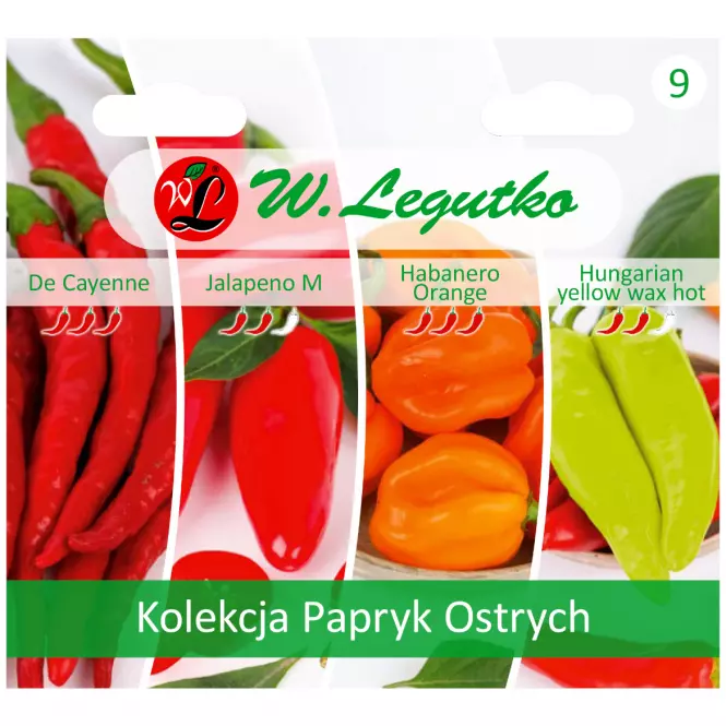 Kolekcja papryk ostrych