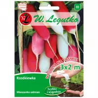 Rzodkiewka mieszanka odmian o zgrubieniach podłużnych