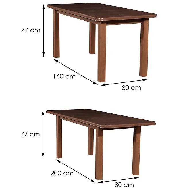 Stół rozkładany ST11 160/200x80cm dąb lefkas