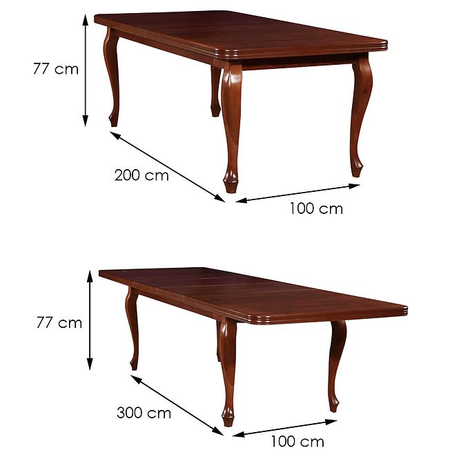 Stół rozkładany ST4 200/300x100cm jasny orzech