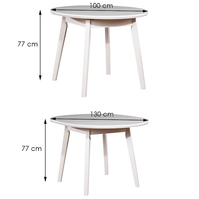 Stół rozkładany ST39 100/130x100cm biały