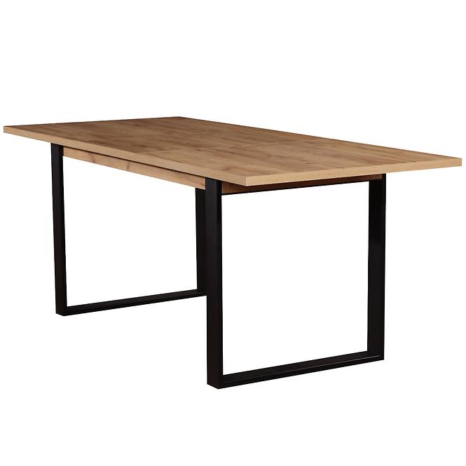 Stół rozkładany ST42 150/198x85cm dąb wotan/czarny