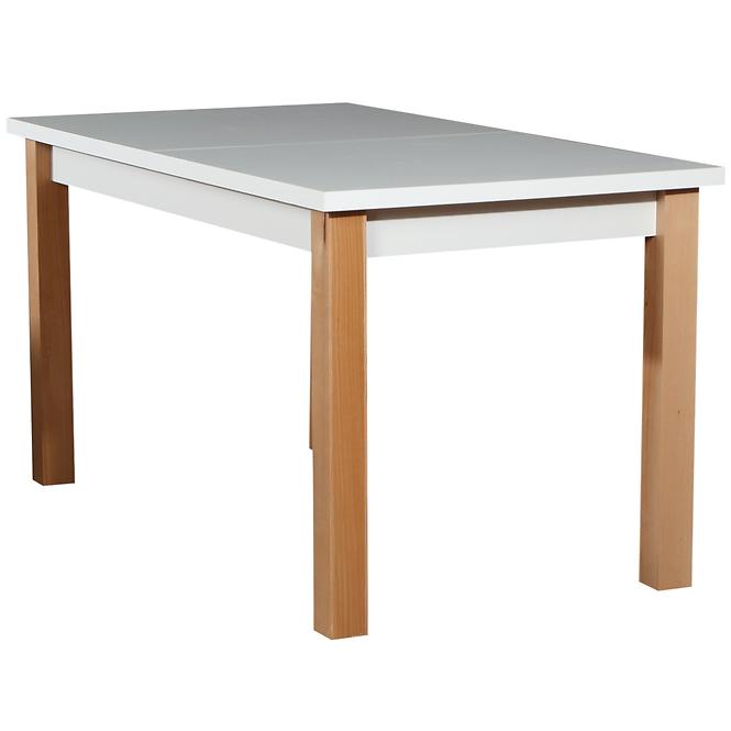 Stół rozkładany ST28 140/180x80cm biały/buk lakier