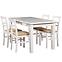 Zestaw stół i krzesła Odys 1+4 st28 120x80+40 +W107 biały