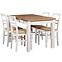 Zestaw stół i krzesła Ofelia 1+4 st30 120x80 +W107 biały/wotan