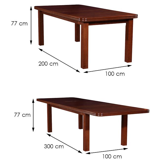 Zestaw stół i krzesła Horacy 1+8 st14 200x100+100 +W11 jasny orzech