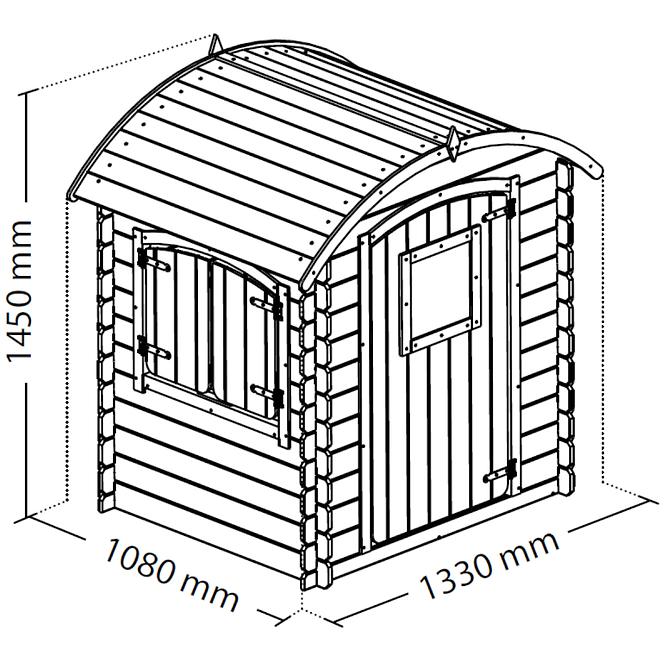 Domek dla dzieci Lison 133x108x145 cm