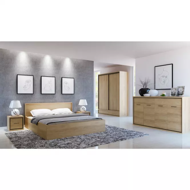 Witryna M3 Mediolan Natural Hikora