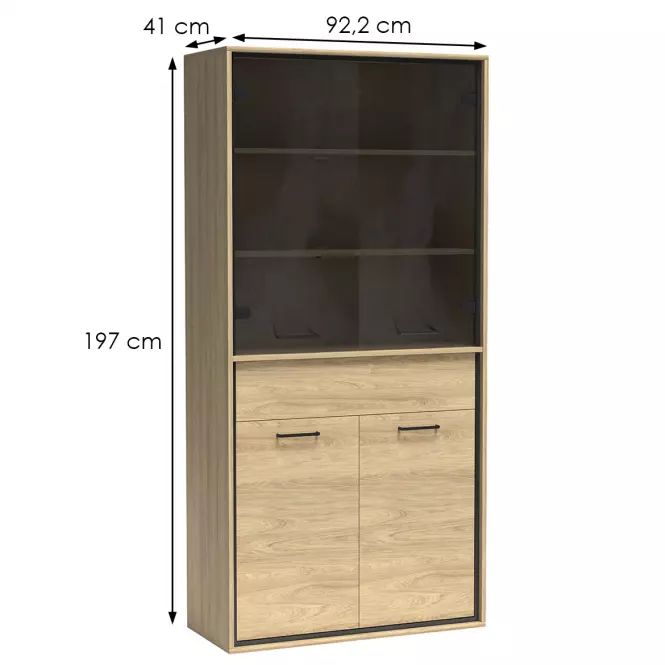 Witryna M3 Mediolan Natural Hikora