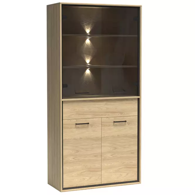 Witryna M3 Mediolan Natural Hikora