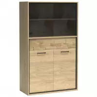 Witryna M5 Mediolan Deska Natural Hikora