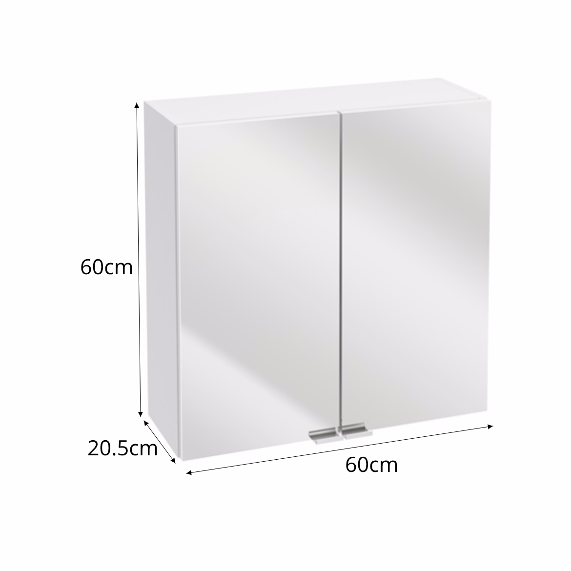 Szafka lustrzana Multi glass 60x60