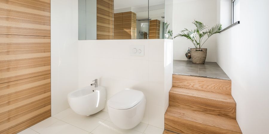 łazienka luksusowa w minimalistycznym stylu