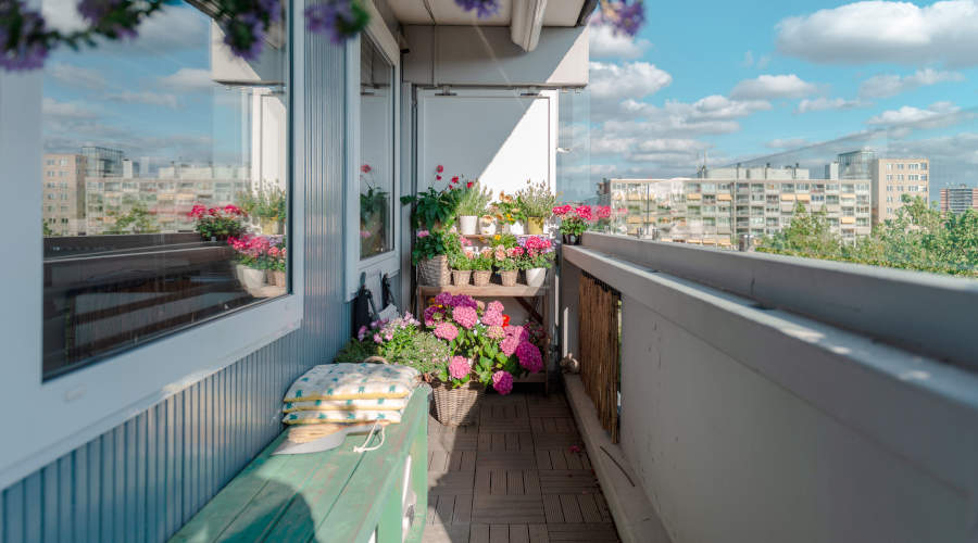 balkon i taras, płytki na balkon