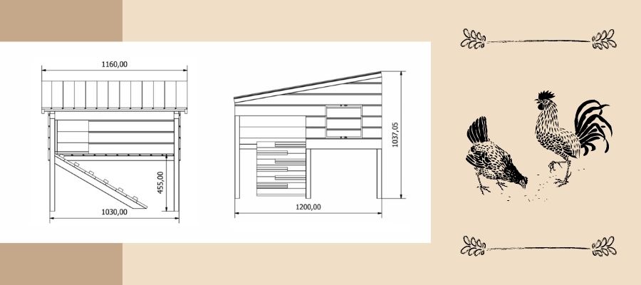 plan kurników przydomowych