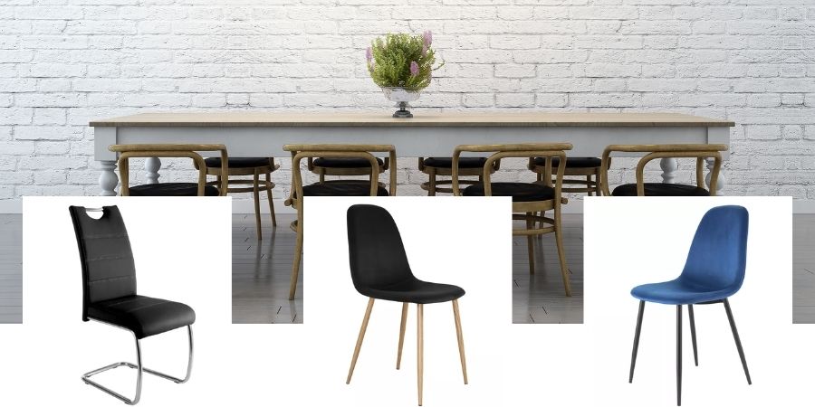 nowoczesne style wnętrzarskie - krzesła do jadalni