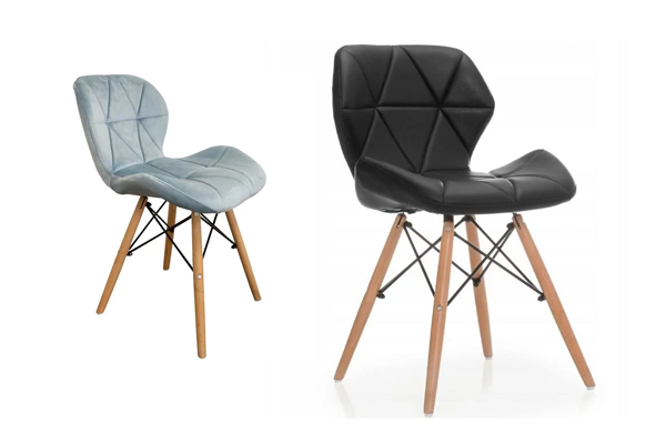 tapicerowane krzesła pikowane, krzesła z eko-skóry