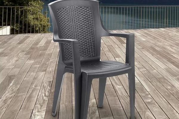 Plastikowe krzesło Eden antracyt