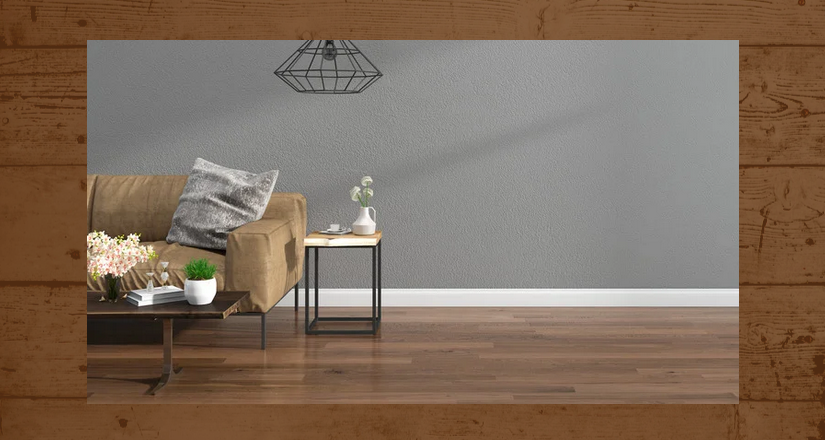 drewniana podłoga w salonie