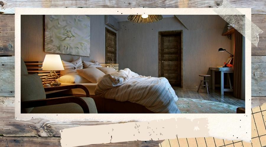 rustykalna sypialnia - styl rustykalny we wnętrzach
