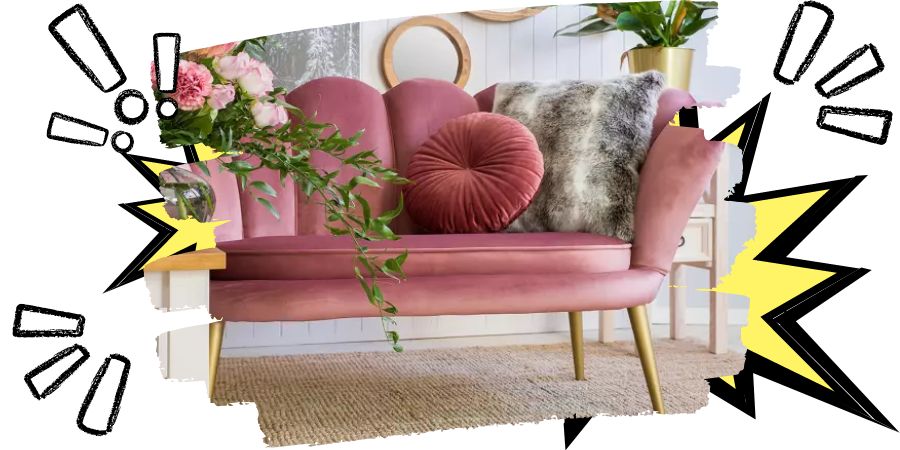 kolorowa sofa do wnętrz pop art - Merkury Market